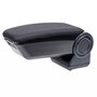 Armster V01567 Accoudoir Fiat Grande Punto 2005-2018 Tissu Noir Console Centrale Réglable