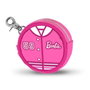 BARBIE Monedero Cookie Varsity pour enfants en PVC, motif imprimé, fermeture à zip, rond, rose