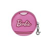 BARBIE Monedero Cookie Varsity pour enfants en PVC, motif imprimé, fermeture à zip, rond, rose