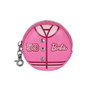 BARBIE Monedero Cookie Varsity pour enfants en PVC, motif imprimé, fermeture à zip, rond, rose