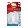3M Command Crochet pour salle de bain, blanc, moyen, 2 unités + 3 bandes