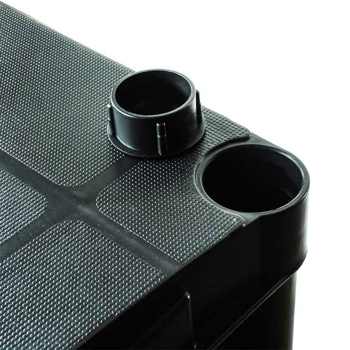 Marbueno Étagère 5 Étagères Plastique Noir 61x31x171 cm Jardin 10538