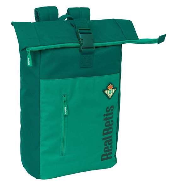 Safta Mochila pour ordinateur portable 15,6 pouces Real Betis Balompie - Sac à dos avec poche à rabat 28x42x13 cm