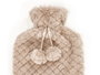 Giftdecor Sac à Eau 1.8L avec Housse Cheveux Beige 22x35x4 cm (Set de 12)