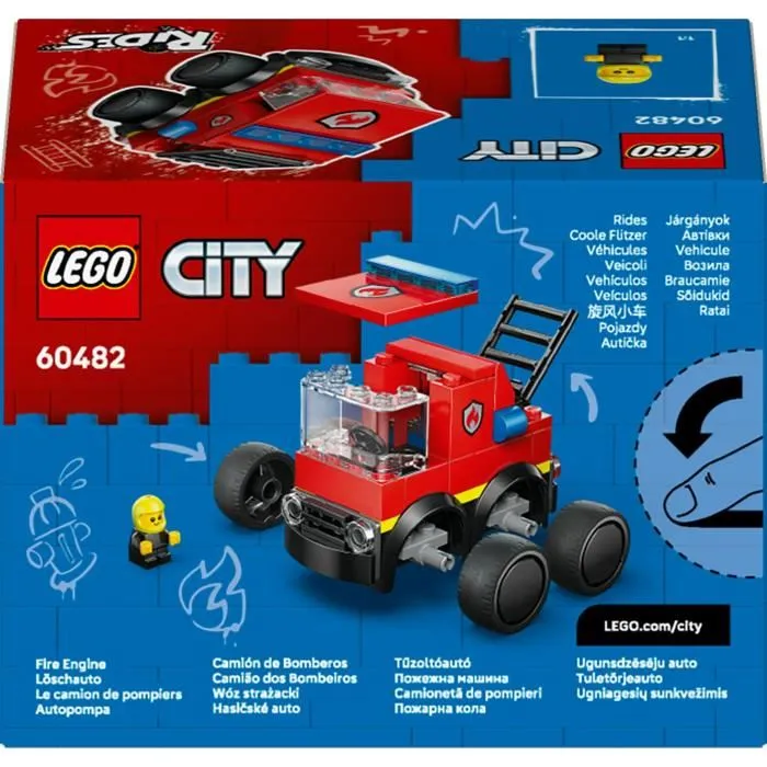 LEGO City 60482 Camion de Pompiers - Véhicules - Jeu de Construction Créatif - Idée Cadeau Enfant Dès 5 Ans LEGO City 60482 Camion de Pompiers - Véhicules - Jeu de Construction Créatif - Idée Cadeau Enfant Dès 5 Ans