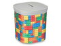 PINCELLO HUCHA PLASTICO CUADRADA SURT 2 PUZZLE Gris