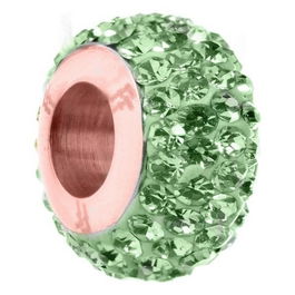 Perle de verre Femme Folli Follie 3POTO23RE Vert 1,5 cm