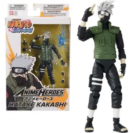 Bandai Figurine Anime Heroes Kakashi Hatake 17 cm - Naruto Shippuden avec 16 points d'articulation