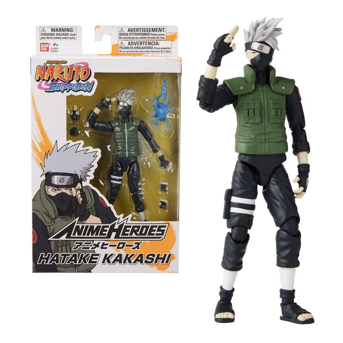Bandai Figurine Anime Heroes Kakashi Hatake 17 cm - Naruto Shippuden Bandai Figurine Anime Heroes Kakashi Hatake 17 cm - Naruto Shippuden