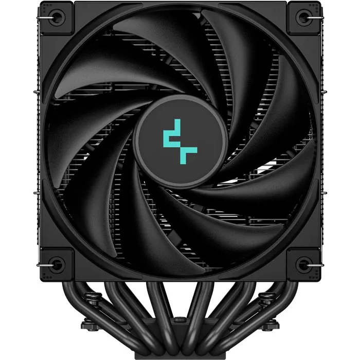Deepcool AK620 Zero Dark R-AK620-BKNNMT-G-1 Ventirad CPU Noir 2 Ventilateurs PWM 120mm 6 Caloducs Refroidissement TDP 260W