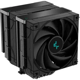 Deepcool AK620 Zero Dark R-AK620-BKNNMT-G-1 Ventirad CPU Noir 2 Ventilateurs PWM 120mm 6 Caloducs Refroidissement TDP 260W