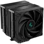 Deepcool AK620 Zero Dark R-AK620-BKNNMT-G-1 Ventirad CPU Noir 2 Ventilateurs PWM 120mm 6 Caloducs Refroidissement TDP 260W