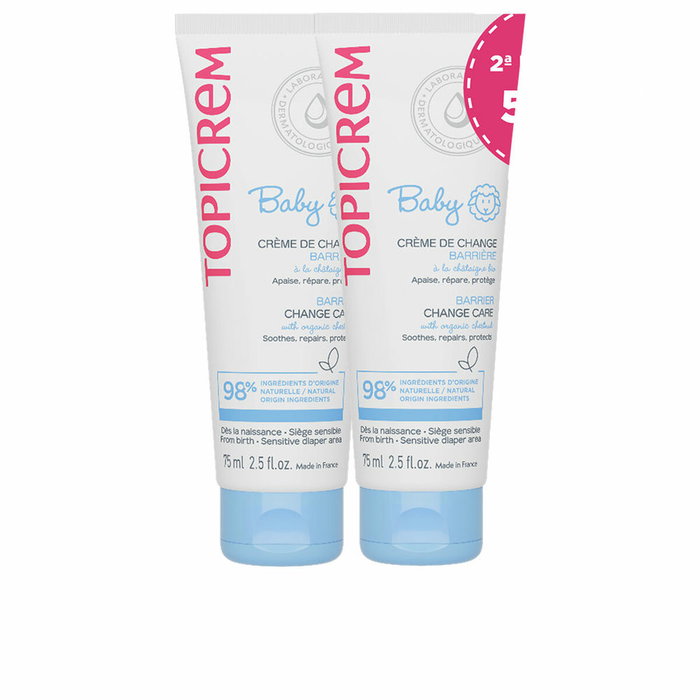 Topicrem Crème à langer BABY action barrière pack 2 x 75 ml Topicrem Crème à langer BABY action barrière pack 2 x 75 ml