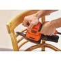Black+Decker Multiponceuse Filaire 200W BEW200K-QS - Auto-Agrippant Accessoires - Vitesse Automatique