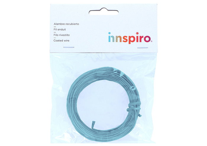 Innspiro Fil de fer revêtu de papier bleu 3 mm x 10 m Innspiro Fil de fer revêtu de papier bleu 3 mm x 10 m