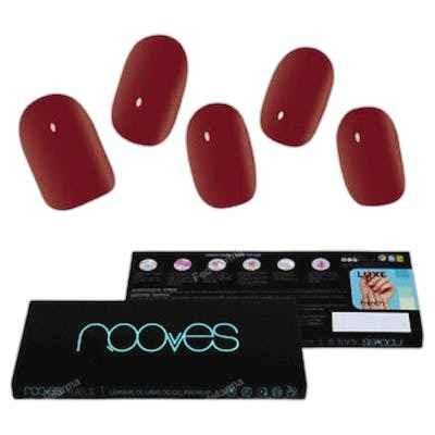 Nooves Gel Nail Films Midnight Rain Premium Luxe Rouge (20 unités)