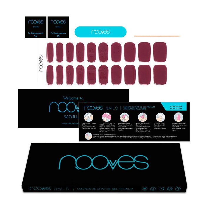 Faux ongles Nooves Midnight rain Gel Autocollants 20 Pièces