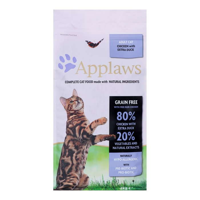Aliments pour chat Applaws Adult Adulte Poulet Canard 2 Kg