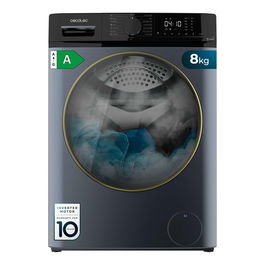 Machine à laver Cecotec 8610 Inverter Titanium A 1400 rpm 8 kg