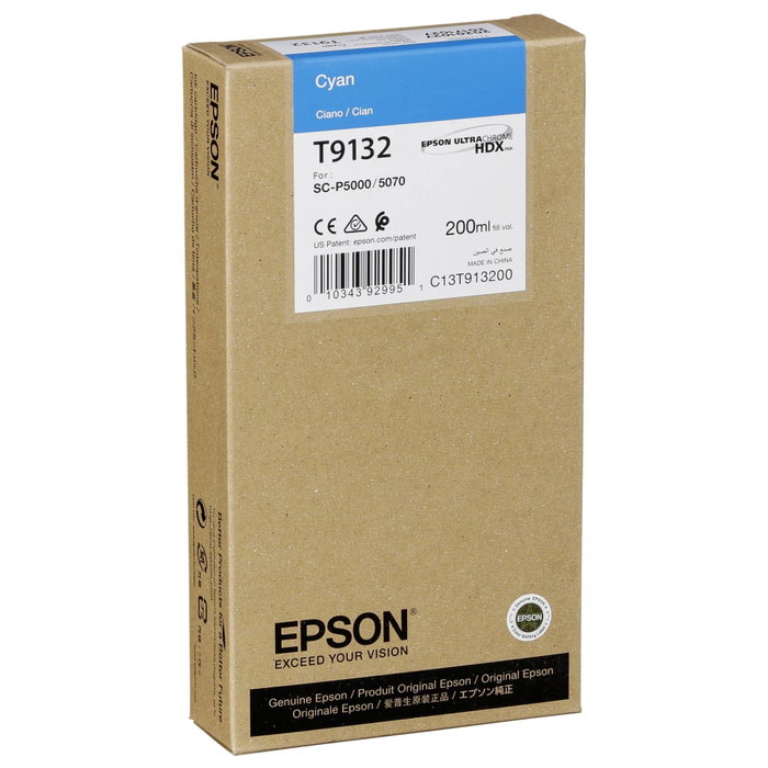 Epson Cartouche d'encre T9132 Cyan 200ml