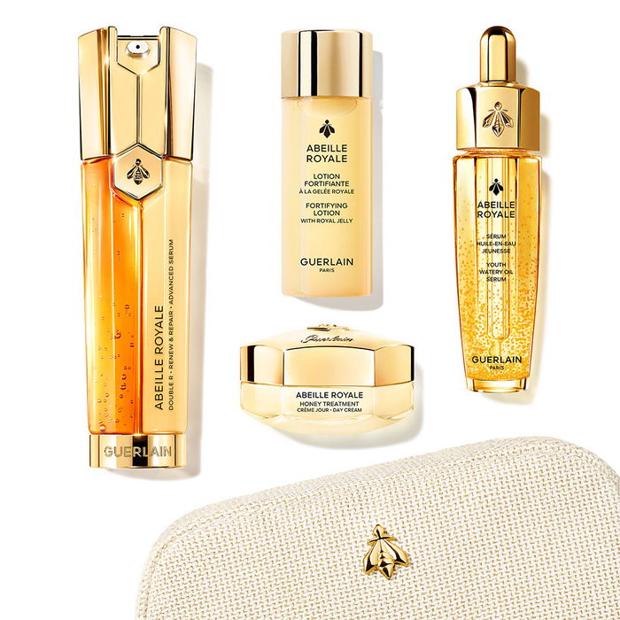 Guerlain - Sérum Double R Renew & Repair Coffret 5 Pièces - Soin Riche en Gelée Royale, AHA, PHA et Miel Blanc