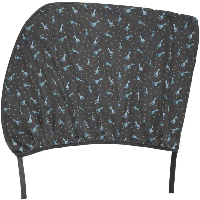 Sophie La Girafe - Lot de 2 pare-soleil universels pour voiture, lavables en machine, protège bébé du soleil et de la chaleur