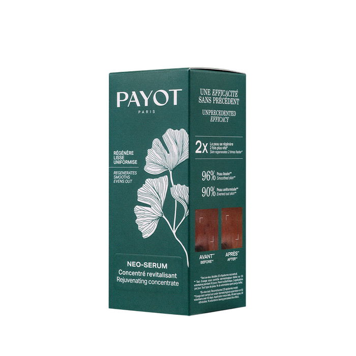 Payot NEO-SERUM - Concentré revitalisant à l'extrait de Gingko Biloba et cyclitol - 30 ml - Lisse, uniformise et illumine la peau