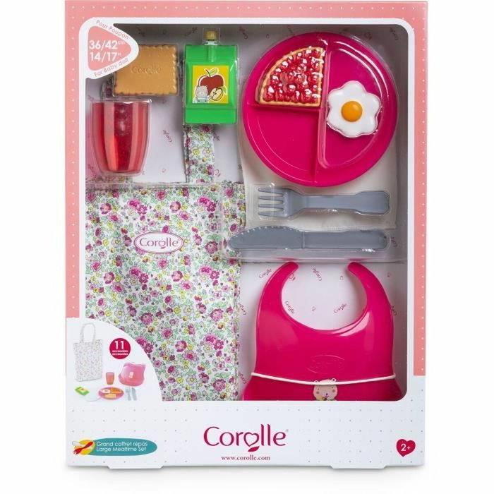 Corolle Grand Coffret Repas - 11 accessoires pour poupons 36 et 42 cm