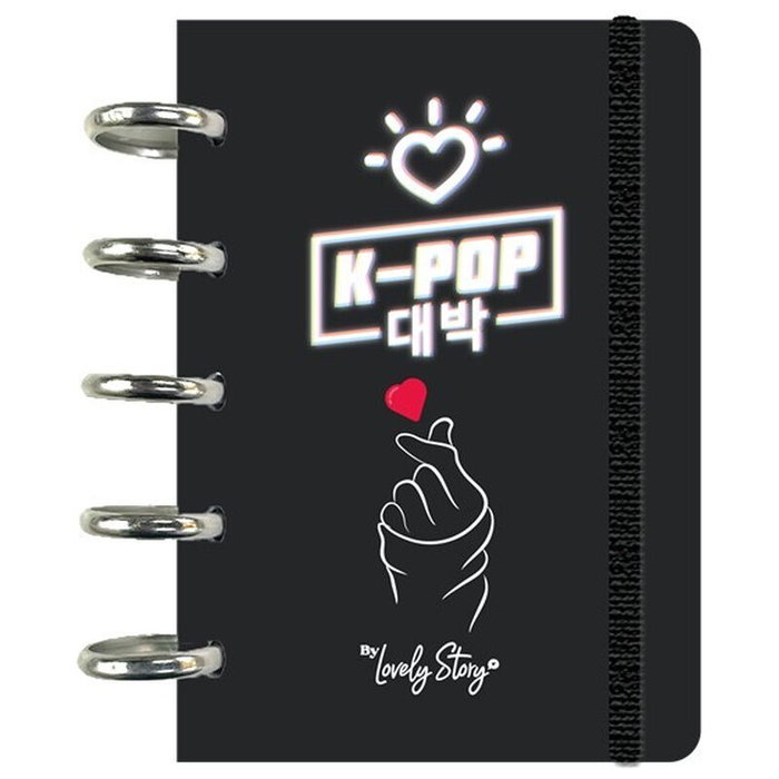 LOVELY STORY Cuaderno A6 Black K-Pop LOVELY STORY Cuaderno A6 Black K-Pop
