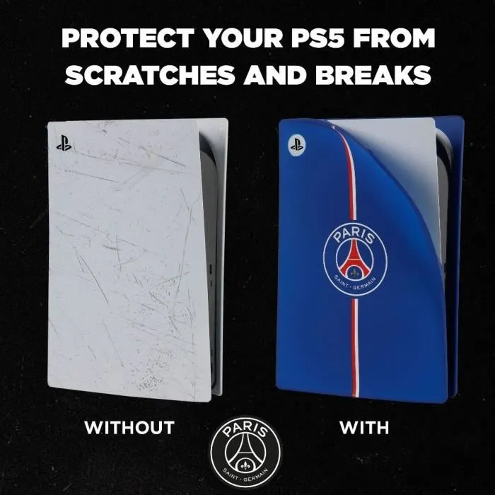 Konix PSG Protection en Silicone pour PlayStation 5 (PS5) - Antichoc, Anti-rayures - Bleu