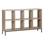 MobleKit Étagère Marron Noir Bois Métal 118 x 29 x 72 cm