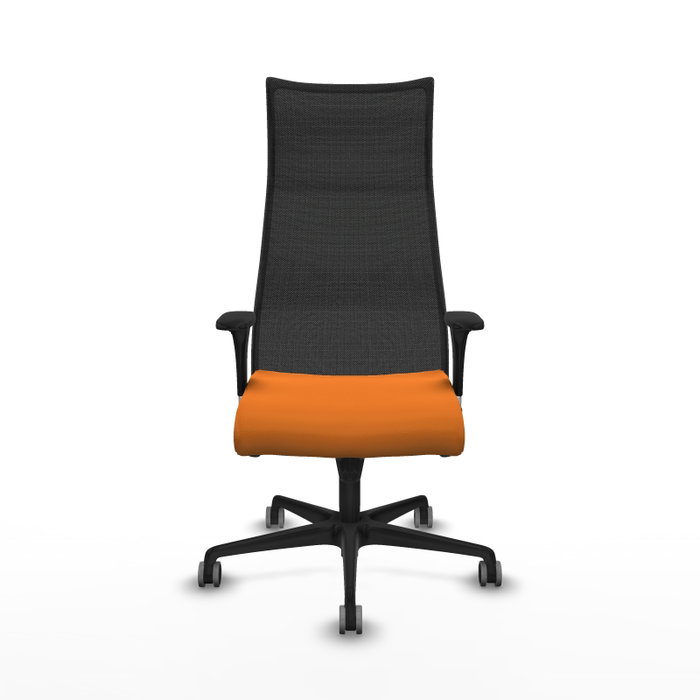 Piqueras y Crespo Chaise de Bureau Albacete XL Orange et Noir