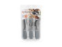 Kinvara Set de 16 Couverts avec Porte-couverts Gris 38x7x5 cm Acier Inoxydable (Set de 6)