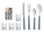 Kinvara Set de 16 Couverts avec Porte-couverts Gris 38x7x5 cm Acier Inoxydable (Set de 6)
