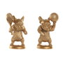 Home ESPRIT Figurine Décorative Chien Dorée (2 Unités)
