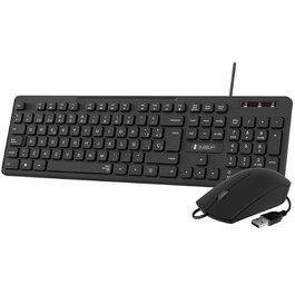 clavier et souris Subblim SUBKBC-CSSK01 Noir QWERTY