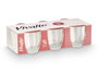 Vivalto Set de 6 Verres à Café Cortado 150 ml en Verre Transparent 26,4 x 7,3 x 13,5 cm (Set de 12)