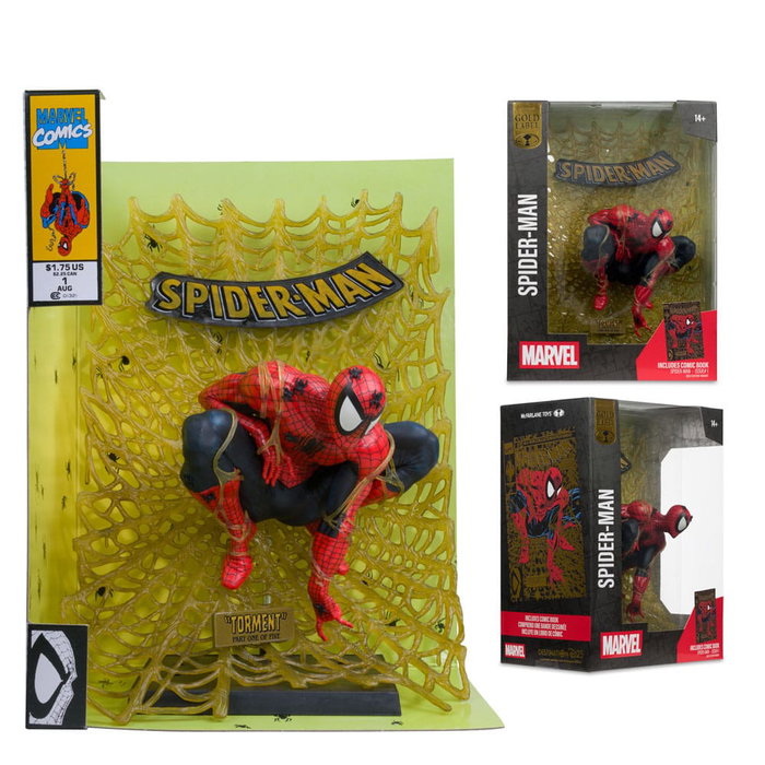 Marvel Collection statuette PVC 1/6 Spider-Man (Spider-Man # 1) (Gold Edition) (Gold Label) 15 cm