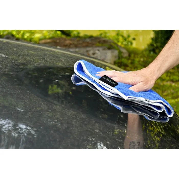 Michelin Microfibre extérieur spécial carrosserie lustrage séchage rapide XL 50x40cm bleu 80% polyester 20% polyamide