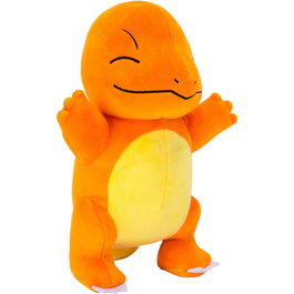 JAZWARES Peluche Charmander Pokemon 22 cm, Figurine en Peluche Souple