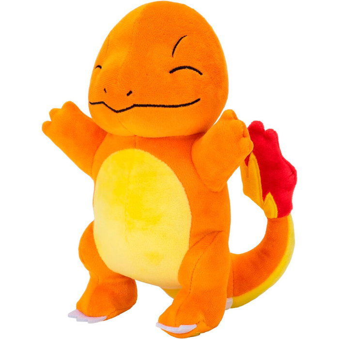JAZWARES Peluche Charmander Pokemon 22 cm, Figurine en Peluche Souple