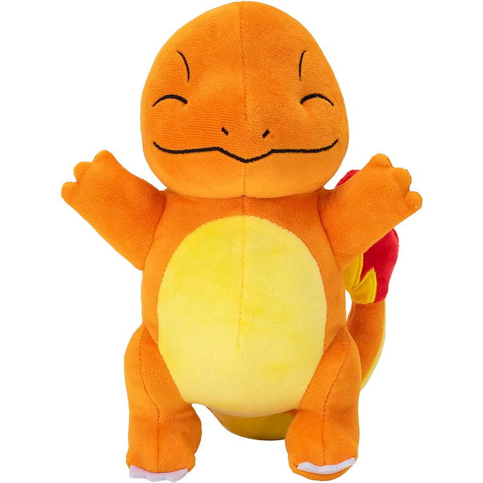 JAZWARES Peluche Charmander Pokemon 22 cm, Figurine en Peluche Souple