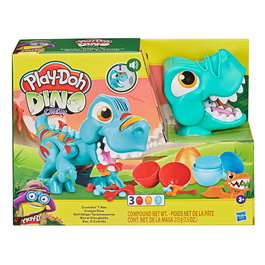 Play-Doh Jeu Dino Glouton F1504 – Rex avec ventre transparent pour digérer la pâte à modeler