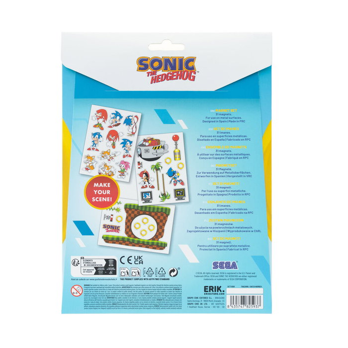 Grupo Erik Set d'aimants découpés Sonic the Hedgehog