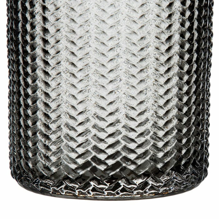 BigBuy Home Vase Gris verre 10 x 10 x 25 cm BigBuy Home Vase Gris verre 10 x 10 x 25 cm