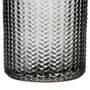 BigBuy Home Vase Gris verre 10 x 10 x 25 cm