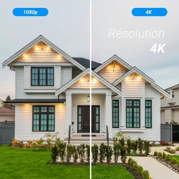EZVIZ Caméra motorisée de sécurité extérieure H80x Dual, 4K, Vision nocturne couleur, Audio bidirectionnel, Détection IA, WiFi