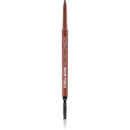 Gosh Liner Liquide Ultra Fin pour Sourcils, Formule Mat et Sans Parfum, Taille Extra Fine, Teinte Marron 001, 0.09 g, Maquillage des Sourcils