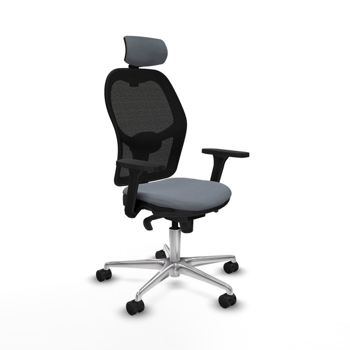 Piqueras y Crespo Chaise de Bureau avec Appui-tête Jorquera 3D086N2 Gris Piqueras y Crespo Chaise de Bureau avec Appui-tête Jorquera 3D086N2 Gris