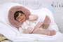 Muñecas Arias Zoe - Poupée poids Elegance, 45 cm, rose avec manoplas, âge 3 ans et plus, langues : espagnol